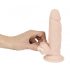 Nature Skin small bendable dildo - realistické dildo s přísavkou - tělová barva (malé)