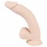 Nature Skin Medium Bendable Dildo- realistické dildo s přísavkou - tělová barva (střední)