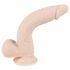 Nature Skin Medium Bendable Dildo- realistické dildo s přísavkou - tělová barva (střední)