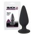 Black Velvet Heavy - 40g-ové anální dildo (černé)