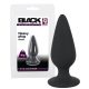 Black Velvet Heavy - 40g-ové anální dildo (černé)