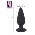 Black Velvet Heavy - 40g-ové anální dildo (černé)