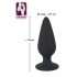 Black Velvet Heavy - 40g-ové anální dildo (černé)