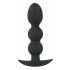 Black Velvet Heavy - anální dildo s kuličkami a hmotností 145g (černé)