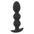 Black Velvet Heavy - anální dildo s kuličkami a hmotností 145g (černé)