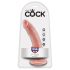 King Cock 18 cm Dildo - Naturel