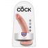 King Cock 18 cm Dildo - Naturel