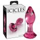 Icicles No. 79 - plug anal en verre rose