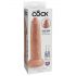 King Cock 9 - realistické dildo (23 cm) - přírodní