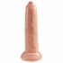 King Cock 9 - realistické dildo (23 cm) - přírodní