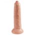 King Cock 9 - realistické dildo (23 cm) - přírodní