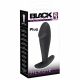 Black Velvet Butt Plug - anální dildo (černé)