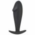 Black Velvet Butt Plug - anální dildo (černé)