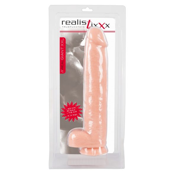 Realistixxx Géant 3XL - Dildo réaliste (42cm) - naturel