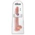 King Cock 14 grote dildo met ballen (35 cm) - naturel