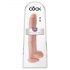 Dildo King Cock 35 cm avec testicules - naturel