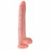 King Cock 14 varlat velké dildo (35 cm) - přírodní