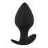 Velours Noir - set de plugs anaux en silicone (3 pièces) - noir