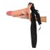 Realistixxx strap-on - holle, realistische dildo (natuurlijk)