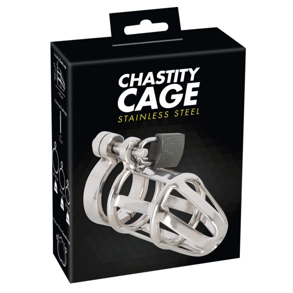 You2Toys - Cage de chasteté en métal, avec cadenas