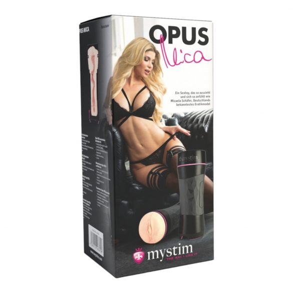 mystim OPUS Mica - vaginette réaliste (naturel-noir)