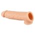 Realistixxx - penis sleeve met ballenring - 16cm (natuurlijk)