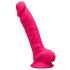 Silexd 7 - Dildo modulable à ventouse avec testicules - 17,5 cm (rose)