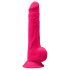 Silexd 9.5 - gode avec ventouse et testicules - 24cm (rose)