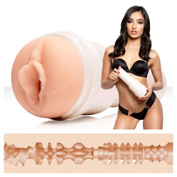 Fleshlight Emily Willis Squirt - realistická falešná kočička (přírodní)