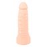 Realistixxx Double F - realistické dildo s kroužkem na penis (přírodní)