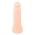 Realistixxx Double F - realistické dildo s kroužkem na penis (přírodní)