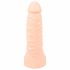 Realistixxx Double F - realistické dildo s kroužkem na penis (přírodní)