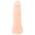 Realistixxx Double F - realistické dildo s kroužkem na penis (přírodní)