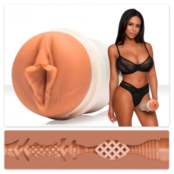 Fleshlight Autumn Falls Cream - realistická vagína (tělová barva)