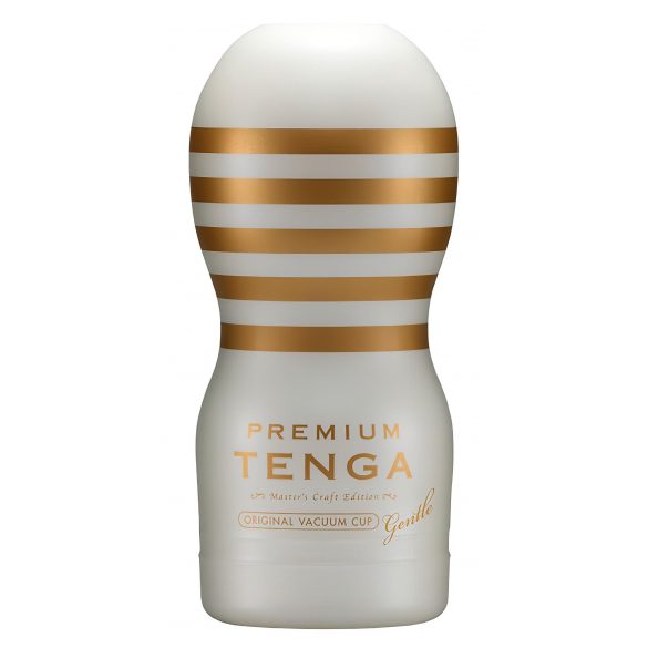 TENGA Premium Gentle - jednorázový masturbátor (bílý)