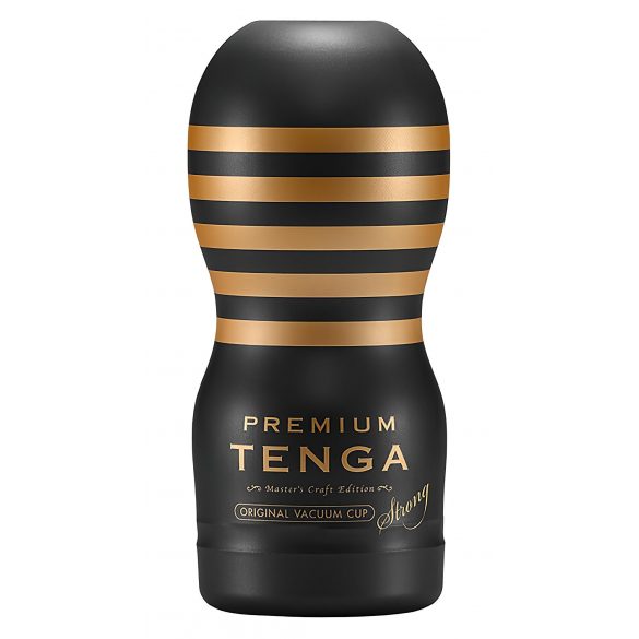 TENGA Premium Strong - jednorázový masturbátor (černý)