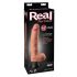 Real Feel Deluxe No.9 - vibrateur réaliste avec testicules (naturel)