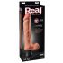 Real Feel Deluxe No.12 - realistický vibrátor s varlaty (přírodní)