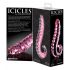 Icicles Nr. 24 - ribbelige glazen dildo (roze)