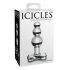 Icicles No. 47 - triple perles, plug anal en verre (transparent)