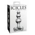 Pipedream Icicles No. 47 - skleněný anální kolík se třemi kuličkami (průhledný)