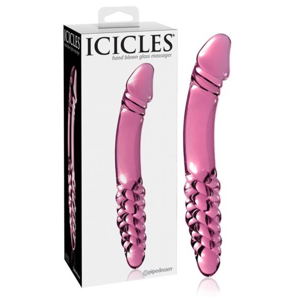 Icicles No. 57 - double-ended verre dildo (rose)