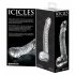 Icicles No. 61 - skleněné dildo s penisem (průsvitné)