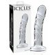 Icicles No. 62 - penisové skleněné dildo (průhledné)