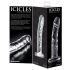 Icicles No. 62 - skleněné dildo s penisem (průsvitné)