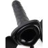 Fetisj Strap-On 8 - holle vibrator (zwart)