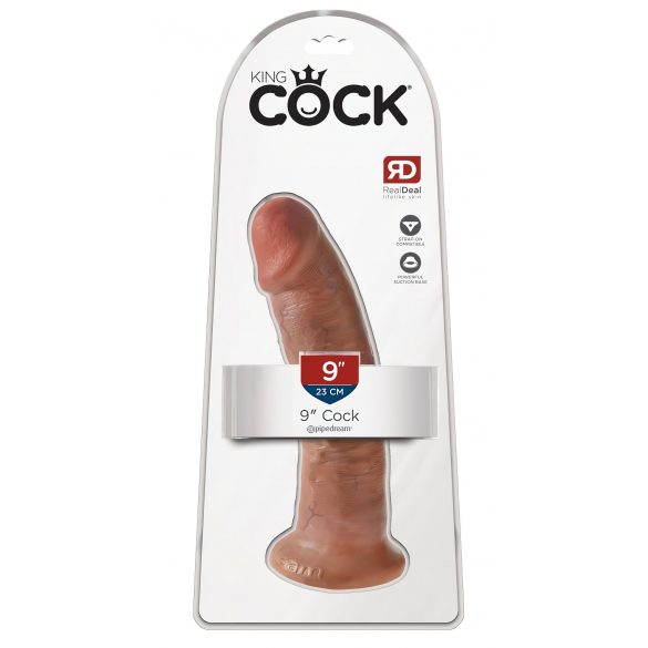 Pipedream King Cock - realistické dildo (23 cm) - tmavě tělová barva