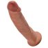 Pipedream King Cock - realistické dildo (23 cm) - tmavě tělová barva