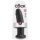 King Cock 10 - grand gode ventouse (25cm) - noir