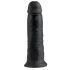 King Cock 10 - velký přísavný dildo (25 cm) - černý